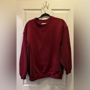 aerie Crewneck Sweatshirt- Burgundy